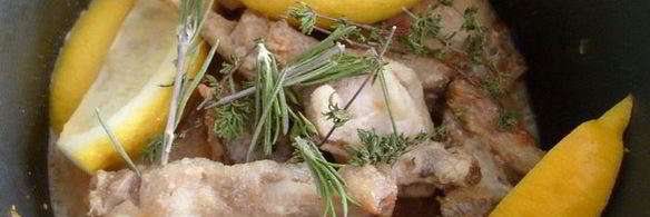 жаркое из кролика с лимоном