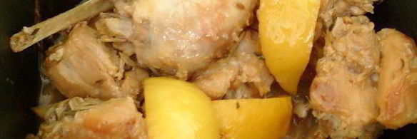 жаркое из кролика с лимоном