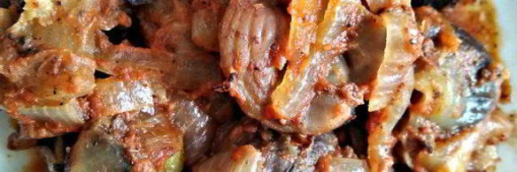 жаркое из куриных потрошков