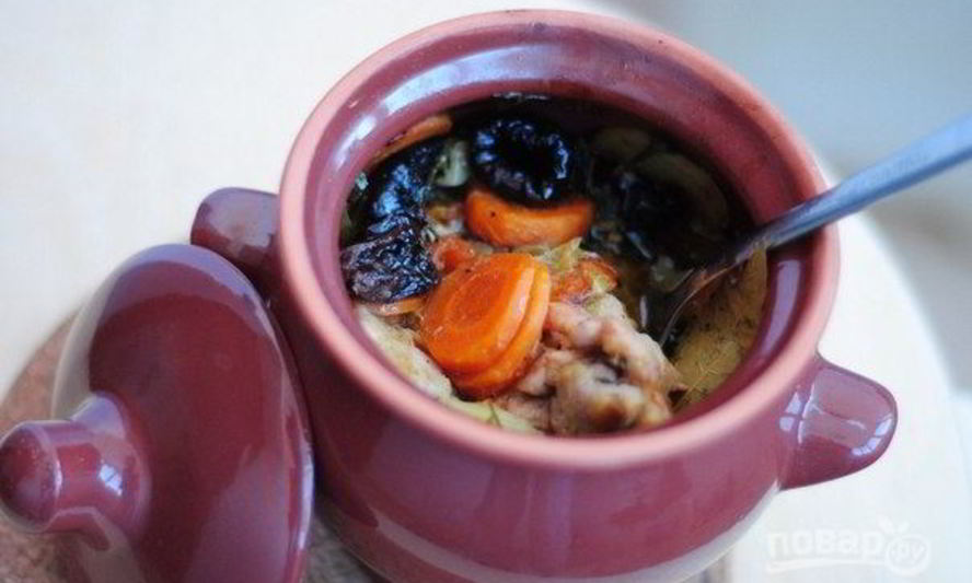 Рецепт жаркого из курицы по-русски