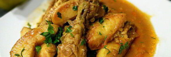 жаркое из курицы с айвой