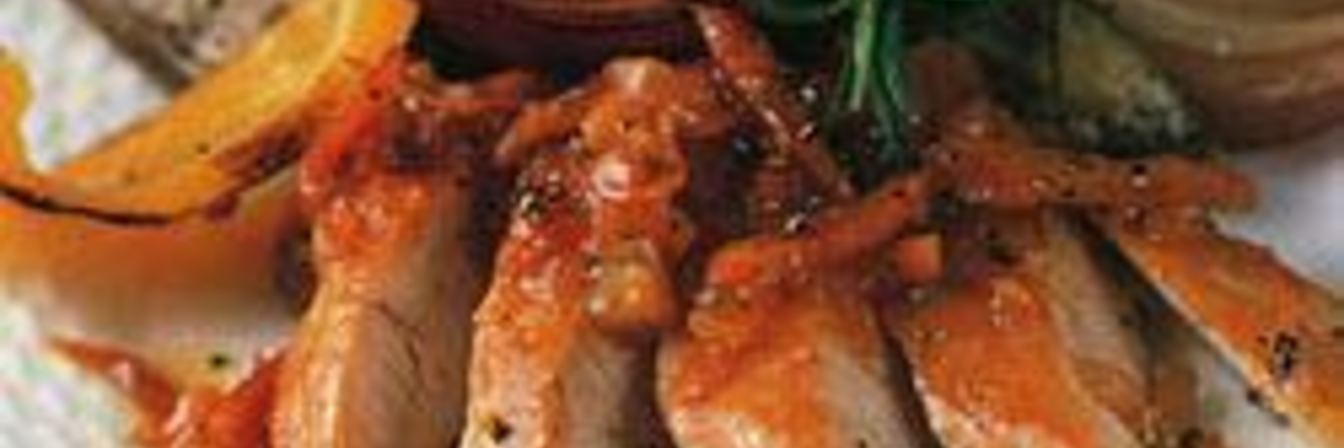 Жаркое из курицы с апельсином