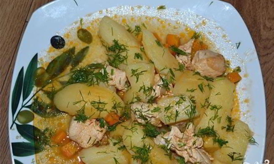 Рецепт жаркого из курицы в мультиварке