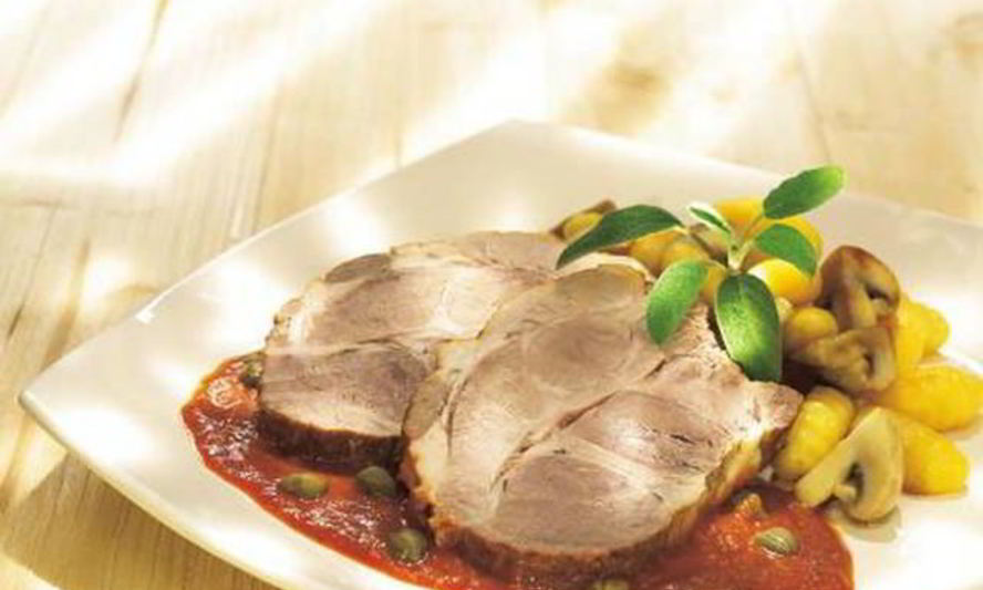 Рецепт жаркого из свинины с шампиньонами и ньокки