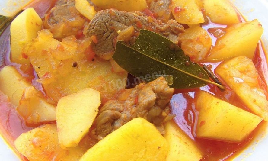 Рецепт жаркого из свинины в томатном соусе