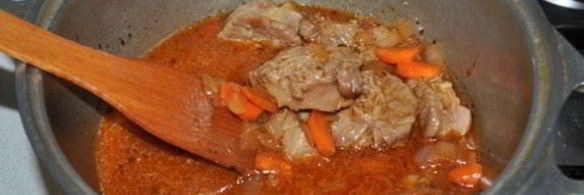 жаркое из телячьих хвостов с картофелем