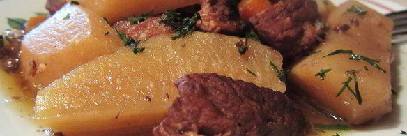 жаркое по-домашнему в гранатовом соусе