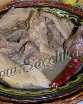 Жаркое с айвой