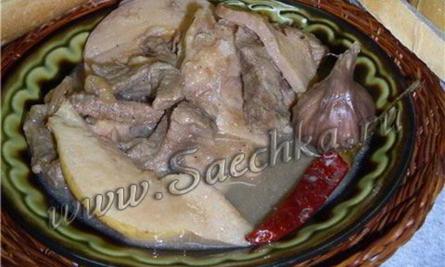 Рецепт жаркого с айвой