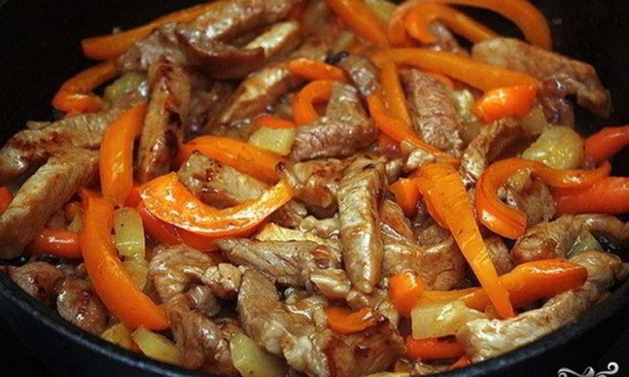 Рецепт жаркого с болгарским перцем