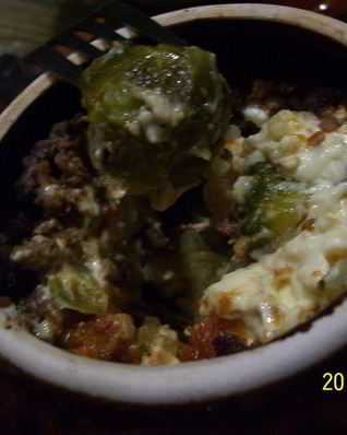 Жаркое с брюссельской капустой