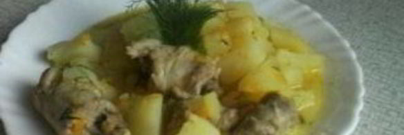 жаркое с куриными шейками