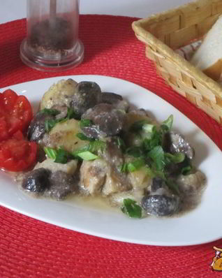 Жаркое с маслятами