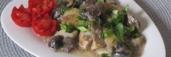 жаркое с маслятами