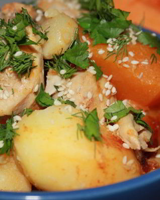 Жаркое с тыквой