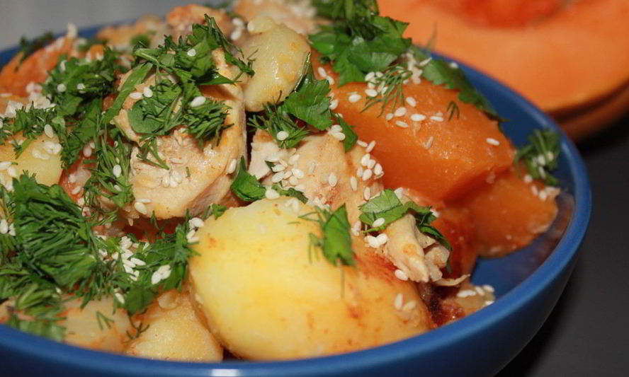 Рецепт жаркого с тыквой