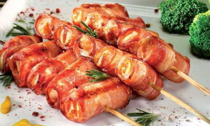 Рецепт жаркого в пивном маринаде и сырные шашлычки