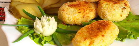 постные картофельные зразы с грибами