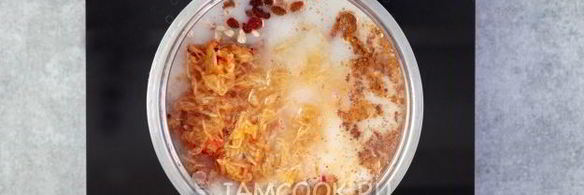 геркулесовая каша яблочный пирог