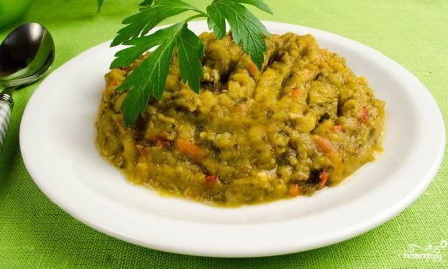 Рецепт гороховой каши с грибами