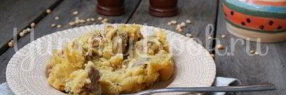 гороховая каша со свининой в мультиварке