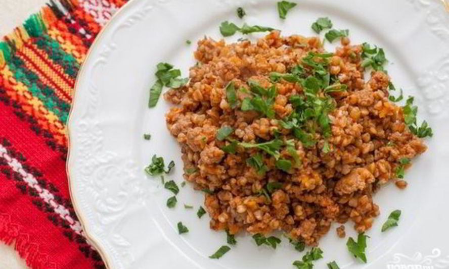 Рецепт гречки по-купечески с фаршем