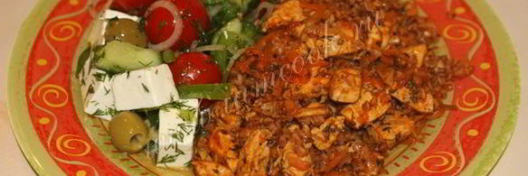 гречка по-купечески с курицей
