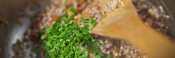 гречка с белыми грибами и шампиньонами