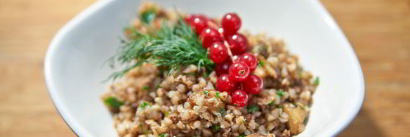 гречка с белыми грибами и шампиньонами