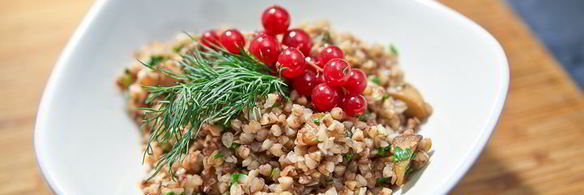 гречка с белыми грибами и шампиньонами