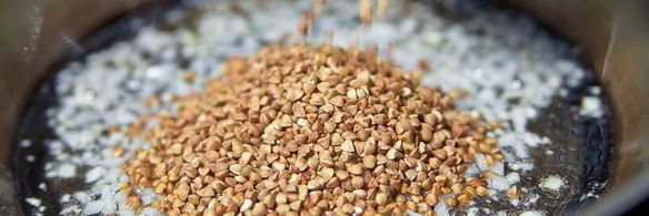 гречка с белыми грибами и шампиньонами