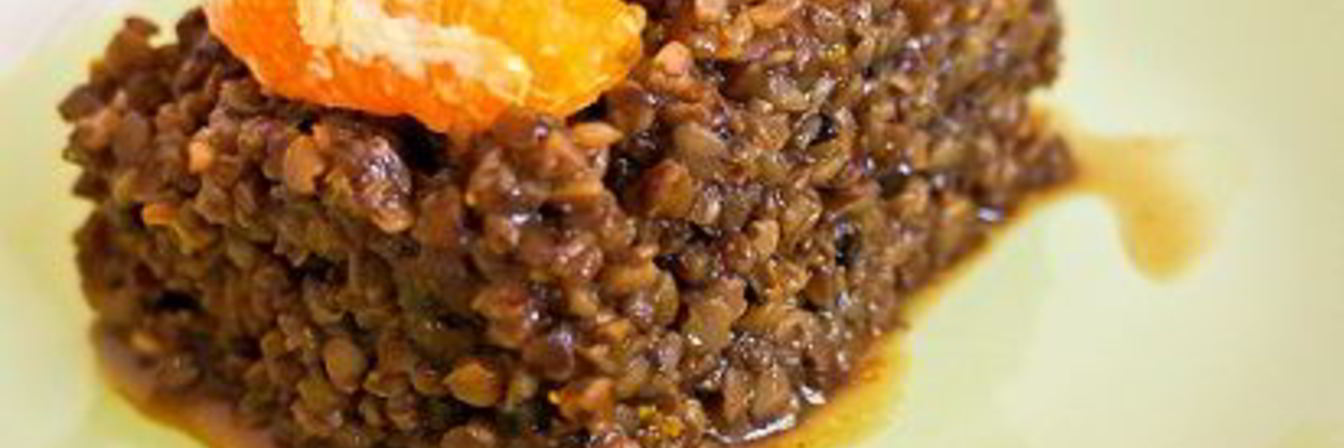 Гречка с финиками и апельсинами