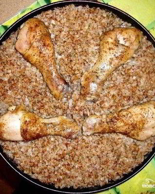 Гречка с голенью в мультиварке