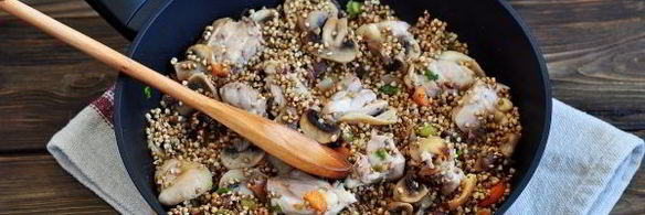 гречка с грибами в горшочке в духовке