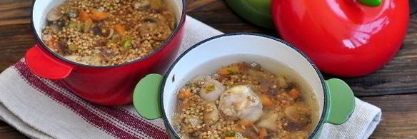 гречка с грибами в горшочке в духовке