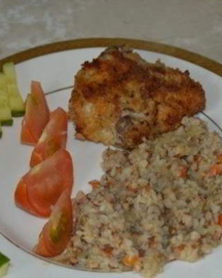 Гречка с луком и морковью