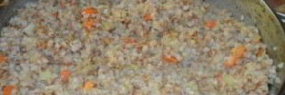 гречка с луком и морковью