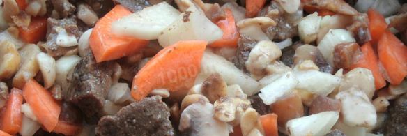 гречка с мясом и грибами в горшочке