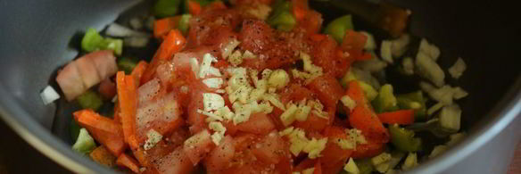 гречка с овощами