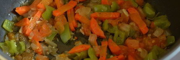 гречка с овощами