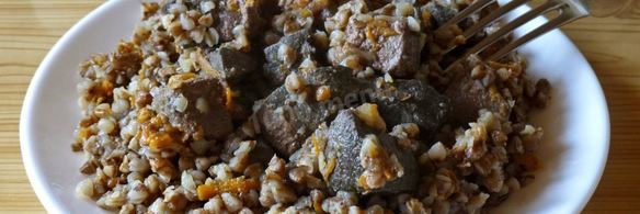 гречка с печенью