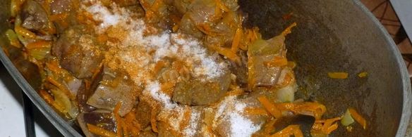 гречка с печенью