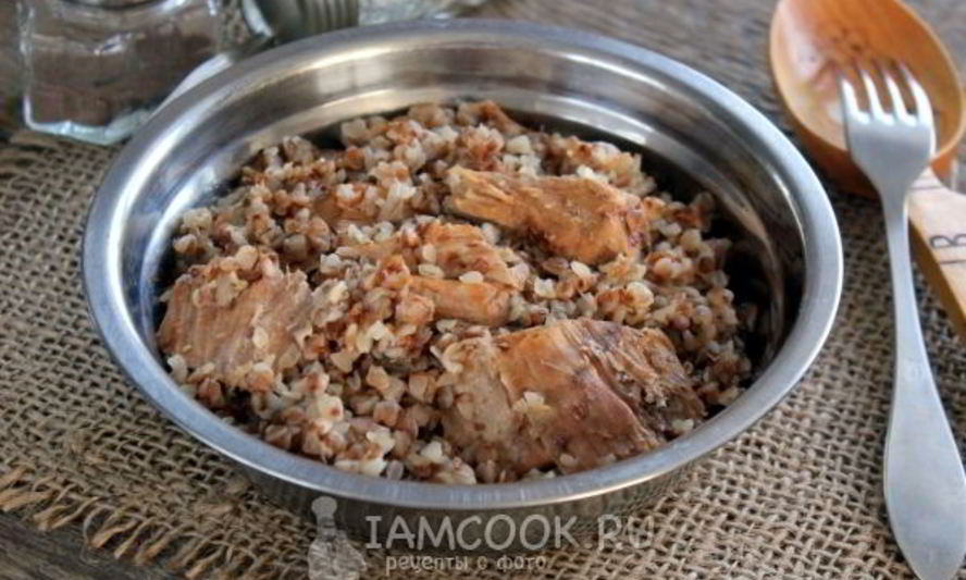 Рецепт гречки с тушенкой в кастрюле