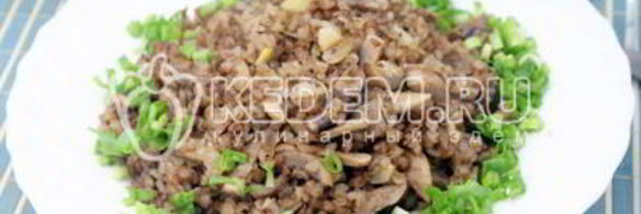 гречневая каша с грибами