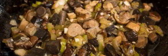 гречневая каша с лесными грибами