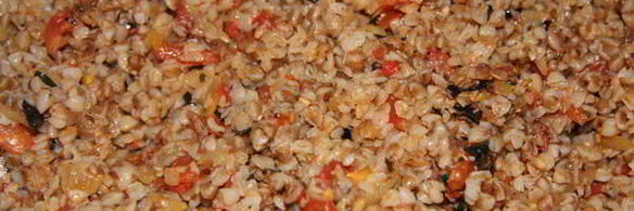 гречневая каша с томатами по-итальянски