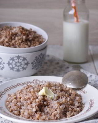 Гречневая каша вязкая на воде