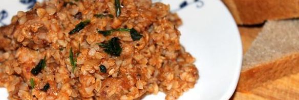 томленая гречка со свининой