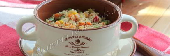 каша из киноа с овощами