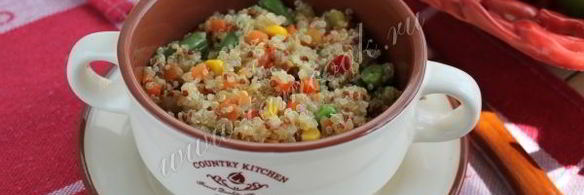 каша из киноа с овощами